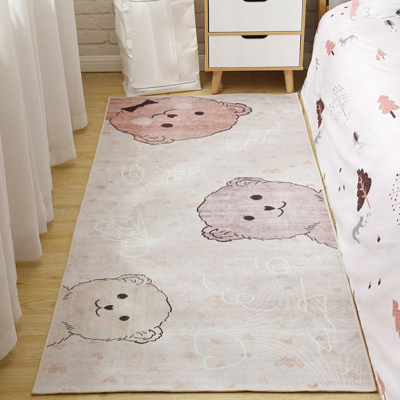 Skorter | Cute Cartoon Pattern Carpet Multicolor Polypropylene Indoor Carpet Non-Slip Easy to Care Area Rug for Kids Room