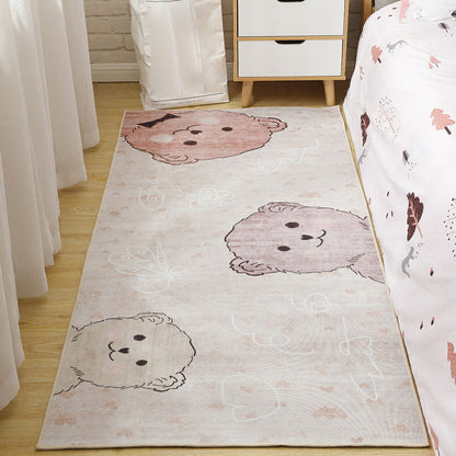 Skorter | Cute Cartoon Pattern Carpet Multicolor Polypropylene Indoor Carpet Non-Slip Easy to Care Area Rug for Kids Room