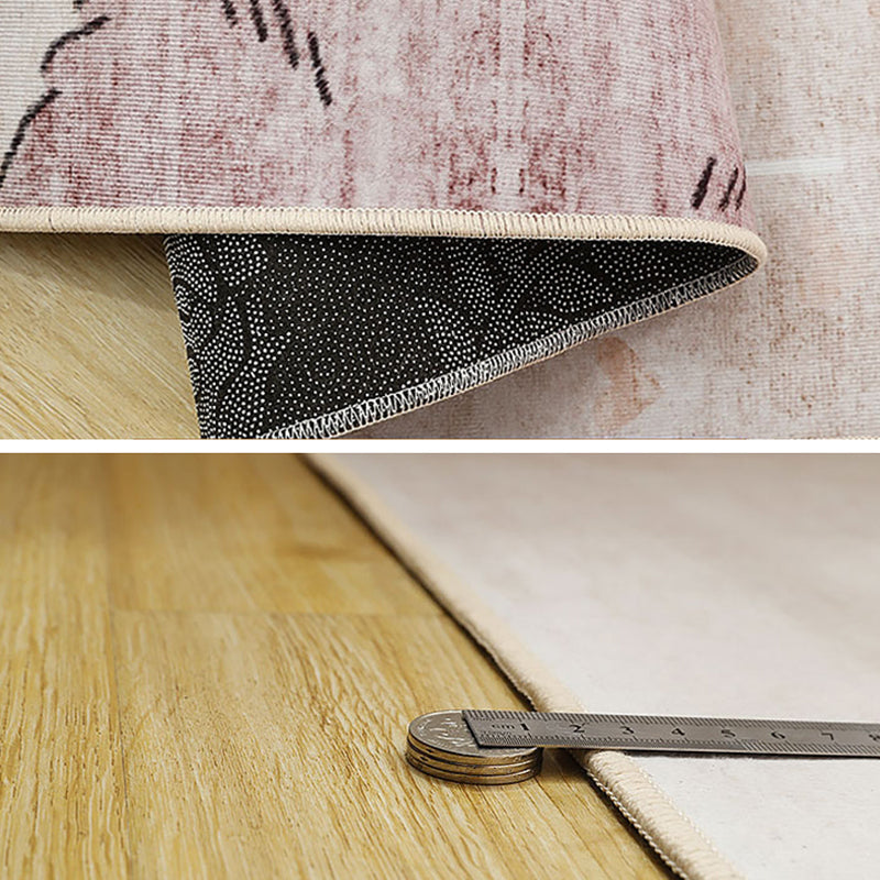 Skorter | Cute Cartoon Pattern Carpet Multicolor Polypropylene Indoor Carpet Non-Slip Easy to Care Area Rug for Kids Room