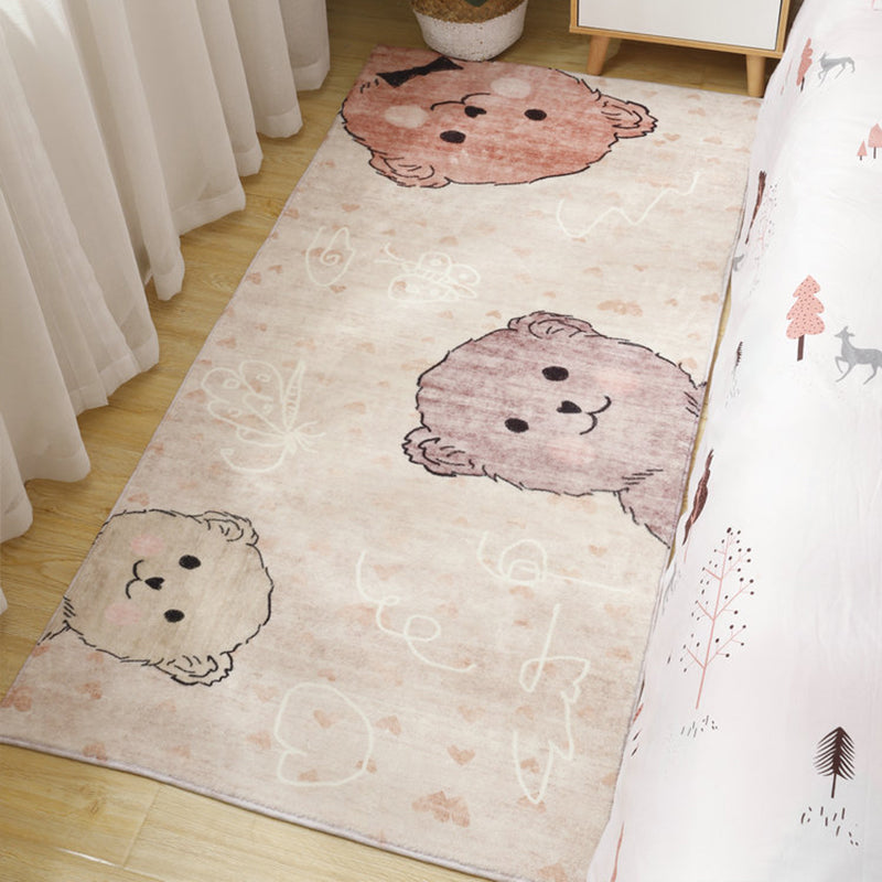 Skorter | Cute Cartoon Pattern Carpet Multicolor Polypropylene Indoor Carpet Non-Slip Easy to Care Area Rug for Kids Room