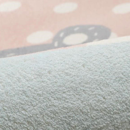 Skorter | Beautiful Bedroom Rug Multicolor Cartoon Pattern Indoor Rug Synthetic Non-Slip Stain-Resistant Rug