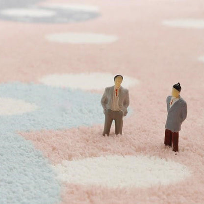 Skorter | Beautiful Bedroom Rug Multicolor Cartoon Pattern Indoor Rug Synthetic Non-Slip Stain-Resistant Rug