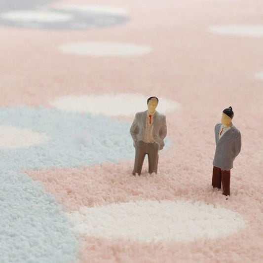 Skorter | Beautiful Bedroom Rug Multicolor Cartoon Pattern Indoor Rug Synthetic Non-Slip Stain-Resistant Rug