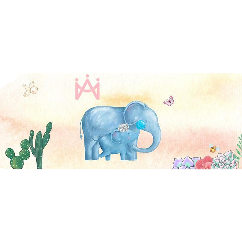 Skorter | Beautiful Bedroom Rug Multicolor Cartoon Pattern Indoor Rug Synthetic Non-Slip Stain-Resistant Rug