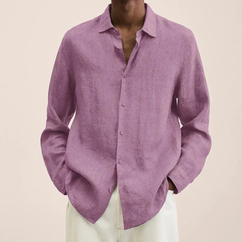 Skorter | Linen Long Sleeve Shirt for Men
