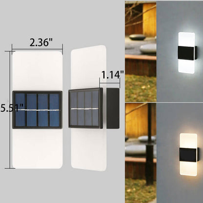 Skorter | LumaZen Solar LED Wall Lamp | Weatherproof | Solar Powered Outdoor Lighting | Garden & Patio Decor