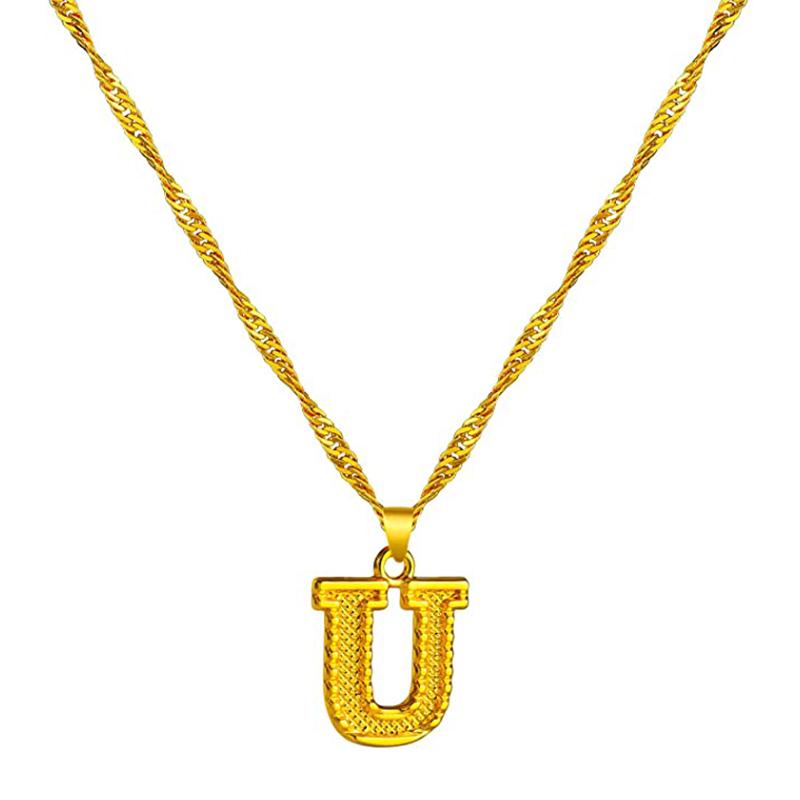 Skorter | 18K gold-plated initial letter necklace