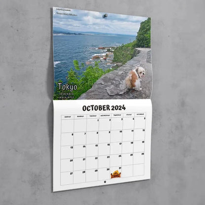 skorter | 2024 Funniest Calendar-Dogs Pooping In Beautiful Places | "Artistic Expression" Furry Friends