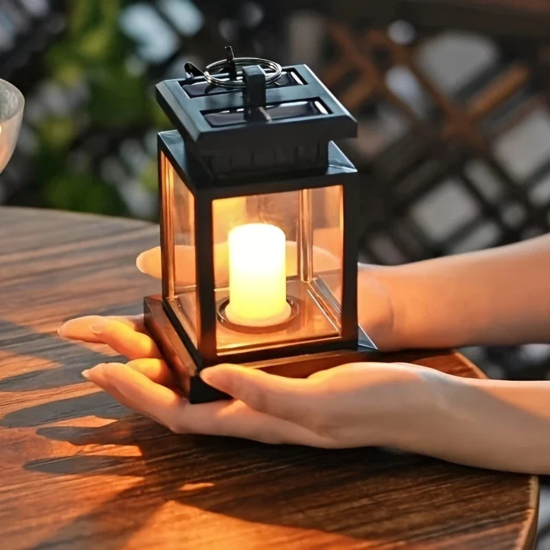 Skorter | Solar LED Lantern with Light Wire and Hanging Clip – Waterproof Garden Lighting for Terrace and Balcony