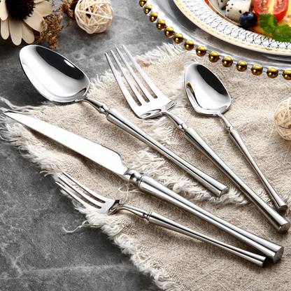 Skorter | 24-Piece Stainless Steel Cutlery Set - PureSet
