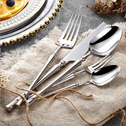 Skorter | 24-Piece Stainless Steel Cutlery Set - PureSet