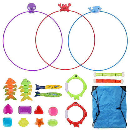 Skorter | 24 Pieces: Diving Set for Swimming Pool for 3+ Years Old