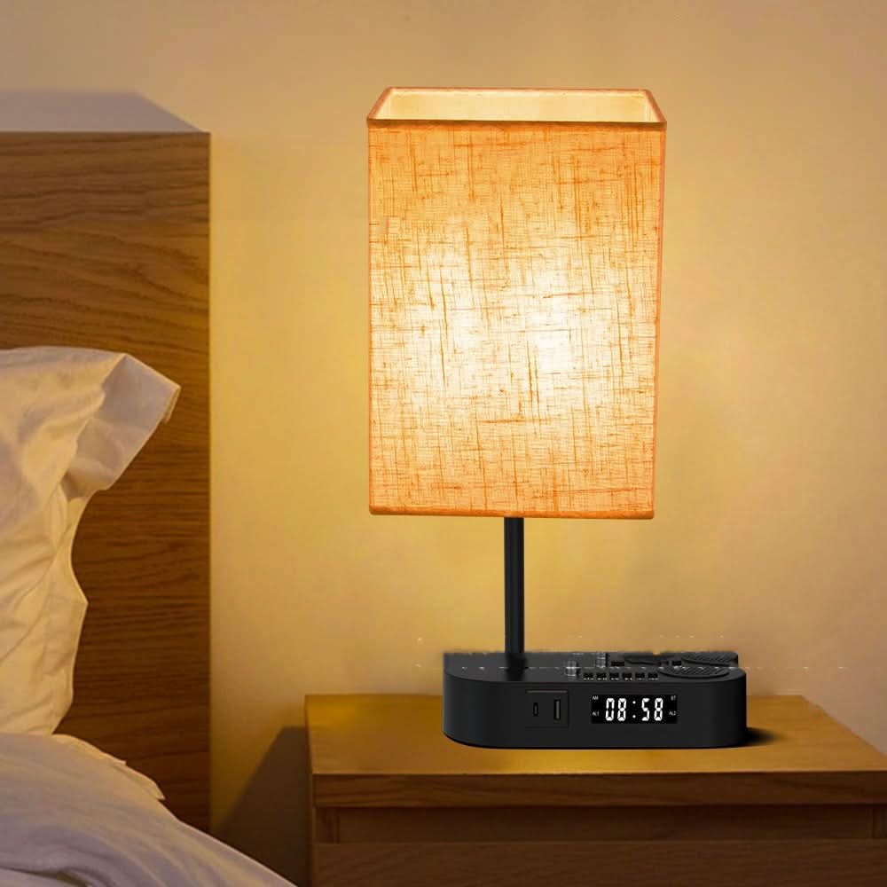 Skorter | ARA - Alarm clock with charging connection and table lamp
