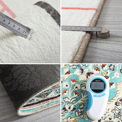 Skorter | Antique Living Room Rug Multicolored Flower Pattern Rug Non-Slip Back Pet Friendly Easy to Care Indoor Rug