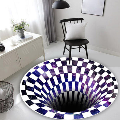 Skorter | Colorful Scandinavian Rug Polypropylene 3D-Printed Rug Non-Slip Back Machine Washable Indoor Floor for the Bedroom