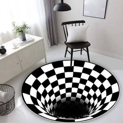 Skorter | Colorful Scandinavian Rug Polypropylene 3D-Printed Rug Non-Slip Back Machine Washable Indoor Floor for the Bedroom