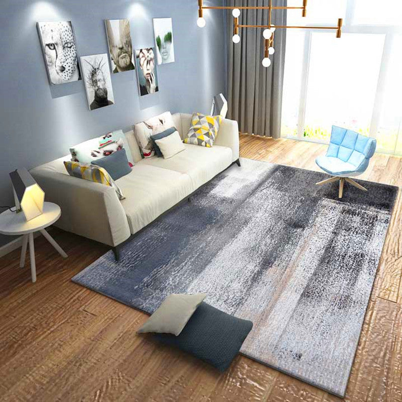Skorter | Calming Abstract Carpet Multiple Colors Polyester Area Rug Pet-Friendly Easy to Care Indoor Carpet for Living Room