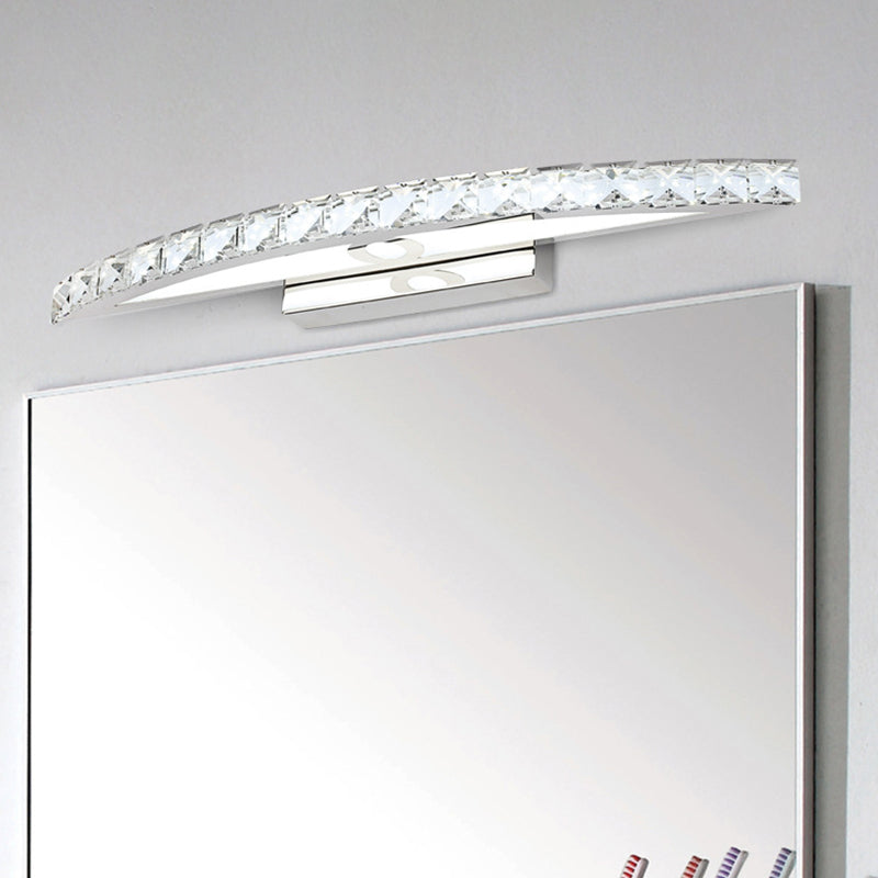 Skorter | Crystal Arch Wall Light Sconces Modernist LED Vanity Light Fixture for Bathroom