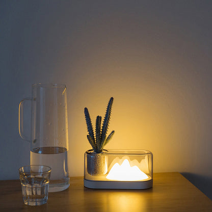Skorter | MountainLight - Artistic Rechargeable LED Table Lamp with Storage Cup
