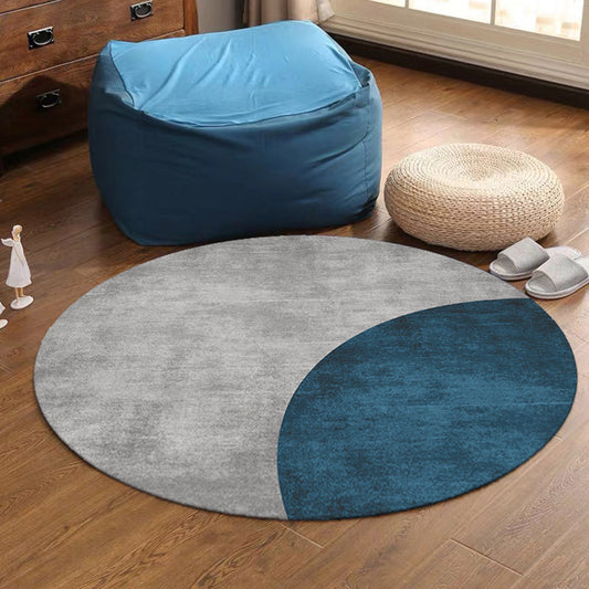 Skorter | Casual decorative carpet Multicolor color block area rug Synthetic non-slip pet-friendly washable indoor rug