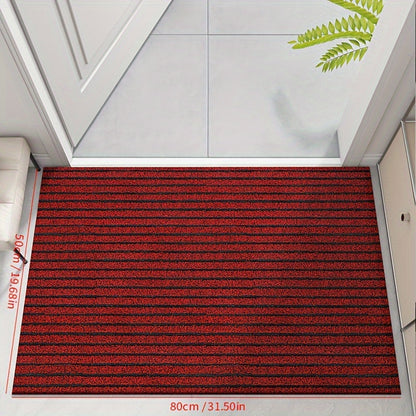 Skorter | All-Season Weatherproof Doormat – Abrasion-Resistant Striped Doormat, Non-Slip, Stain and Fade Resistant, Low Profile Mat for Indoor and Outdoor