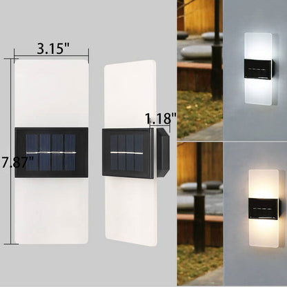 Skorter | LumaZen Solar LED Wall Lamp | Weatherproof | Solar Powered Outdoor Lighting | Garden & Patio Decor