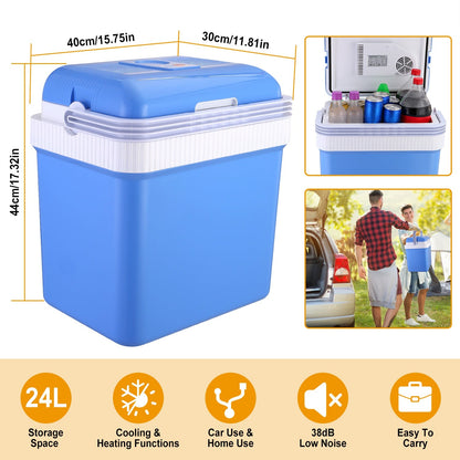Skorter | 24L 12V Car Portable Refrigerator Travel Storage