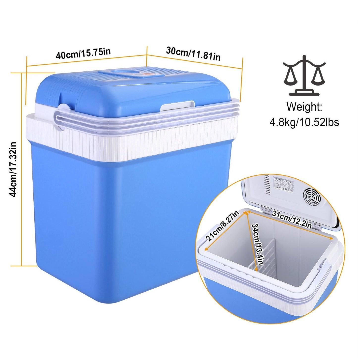 Skorter | 24L 12V Car Portable Refrigerator Travel Storage