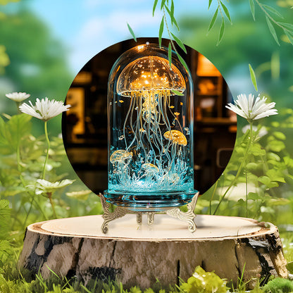 Skorter | CrystalJelly - Artistic Glass Zeppelin Lamp with Circular Design