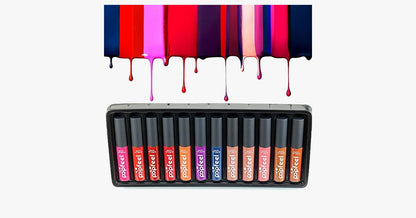 Skorter | Eternal Velvet Matte Lipstick Set with 12 Shades – Your Everyday Look