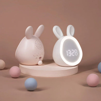 Skorter | GlowBunny – Cute Kids Alarm Clock with Night Light & Adjustable Brightness