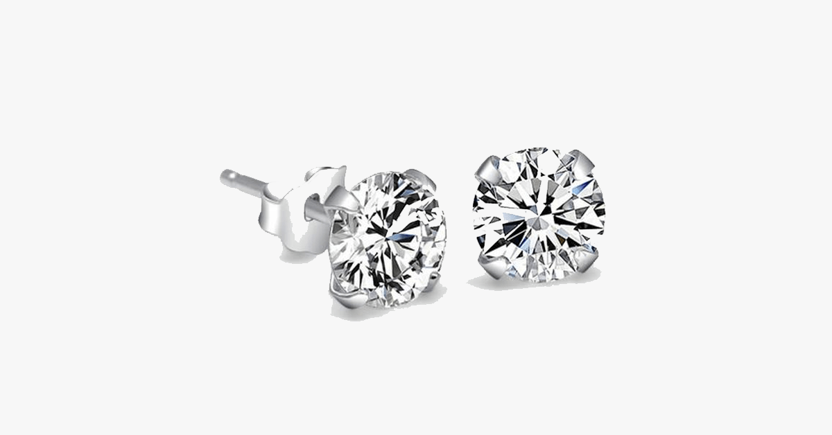 Skorter | Crystal Stud Earrings - 4mm