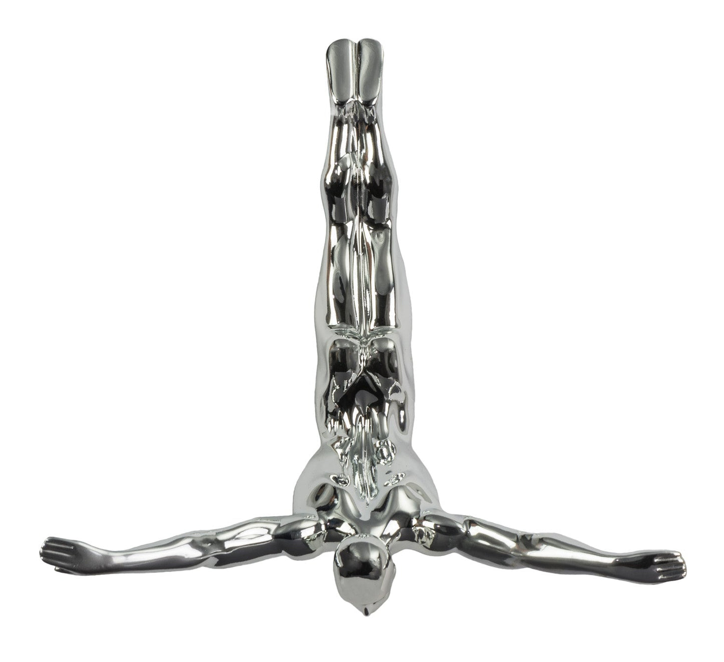Skorter | Diver 22" Wall Decor Sculpture // Chrome