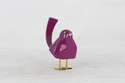 Skorter | Bird Sculpture // Small Purple