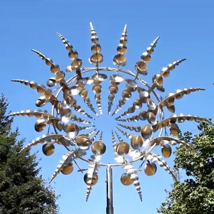 Skorter | a unique kinetic wind turbine made of metal