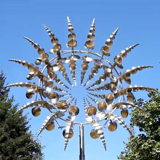 Skorter | a unique kinetic wind turbine made of metal