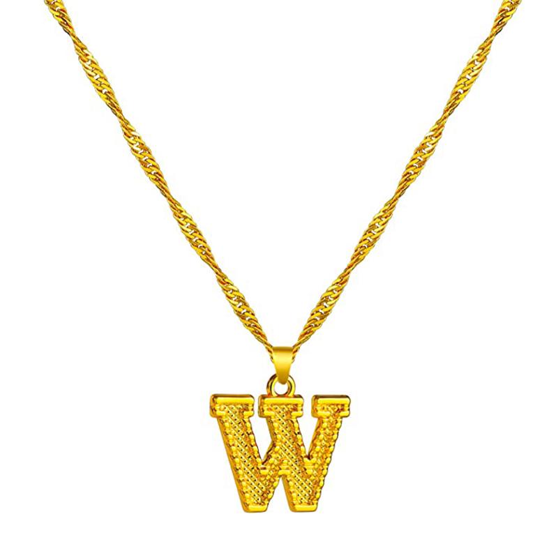 Skorter | 18K gold-plated initial letter necklace