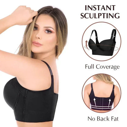 Skorter | Bra shapewear with deep cups – supportive and flattering design – all-day comfort – wall clock