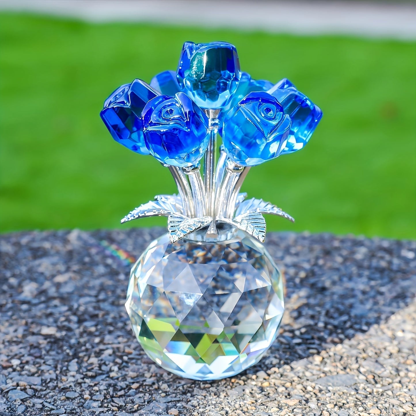 Skorter | Eternal Crystal Artificial Rose Bouquet – Everlasting Romantic Gift for Valentine’s Day, Anniversaries, Christmas, Mother's or Father's Day
