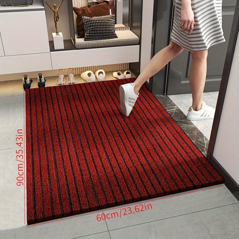 Skorter | All-Season Weatherproof Doormat – Abrasion-Resistant Striped Doormat, Non-Slip, Stain and Fade Resistant, Low Profile Mat for Indoor and Outdoor