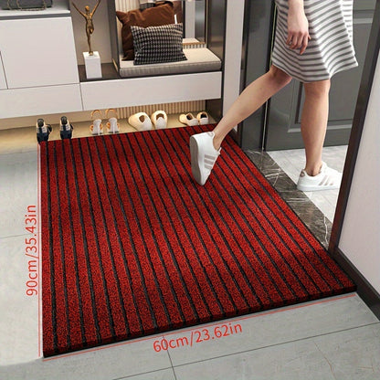 Skorter | All-Season Weatherproof Doormat – Abrasion-Resistant Striped Doormat, Non-Slip, Stain and Fade Resistant, Low Profile Mat for Indoor and Outdoor