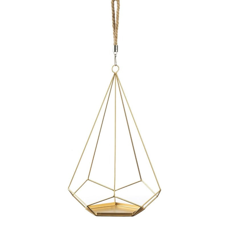 Skørter | Gold Hanging Plant Holder