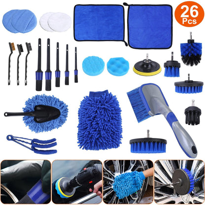 Skorter | 26 pieces: Car Detailing Brush Set