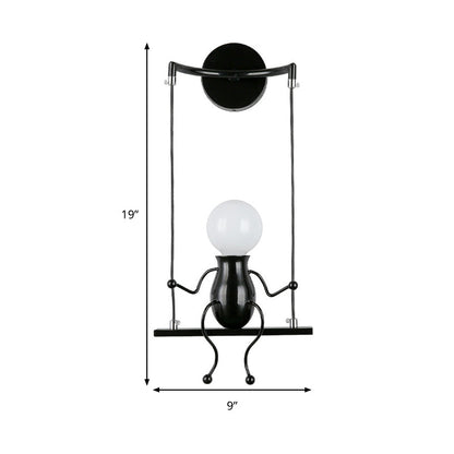 Skorter | SwingDesign - Modern wall lamp with swinging figure