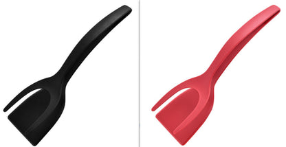 Skorter | 2 In 1 Grip And Flip Tongs Egg Spatula Tongs Clamp Pancake Fried Egg French Toast Omelette Turned Kitchen Accessories