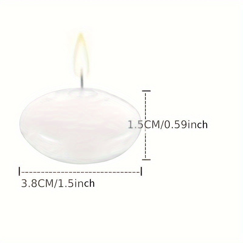 Skorter | 40 Pieces Premium Floating Candles - Ideal for Weddings & Special Occasions | Smokeless, Natural Paraffin Wax