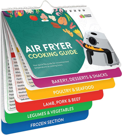 skorter | Air Fryer Cheat Sheet Magnet Cooking Instructions Booklet