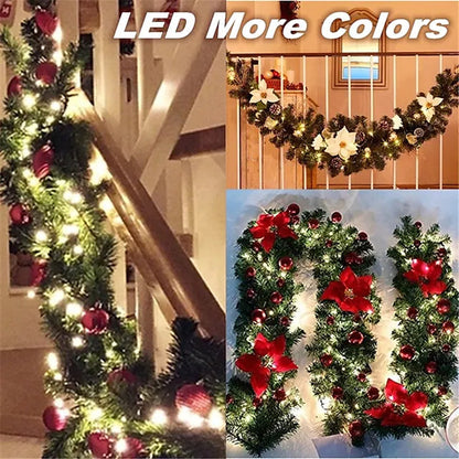 Skorter | 2.7 Meter Christmas Rattan Garland Decorative