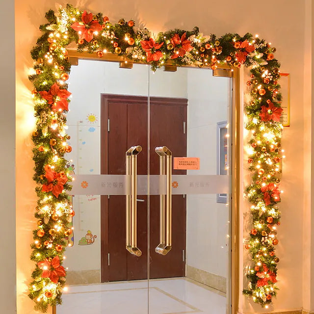 Skorter | 2.7 Meter Christmas Rattan Garland Decorative