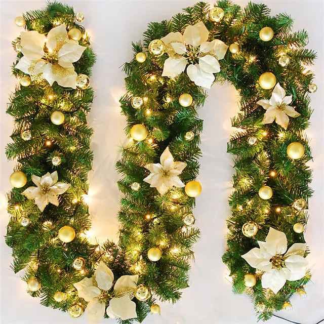 Skorter | 2.7 Meter Christmas Rattan Garland Decorative
